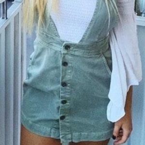 Free people overall army green dress